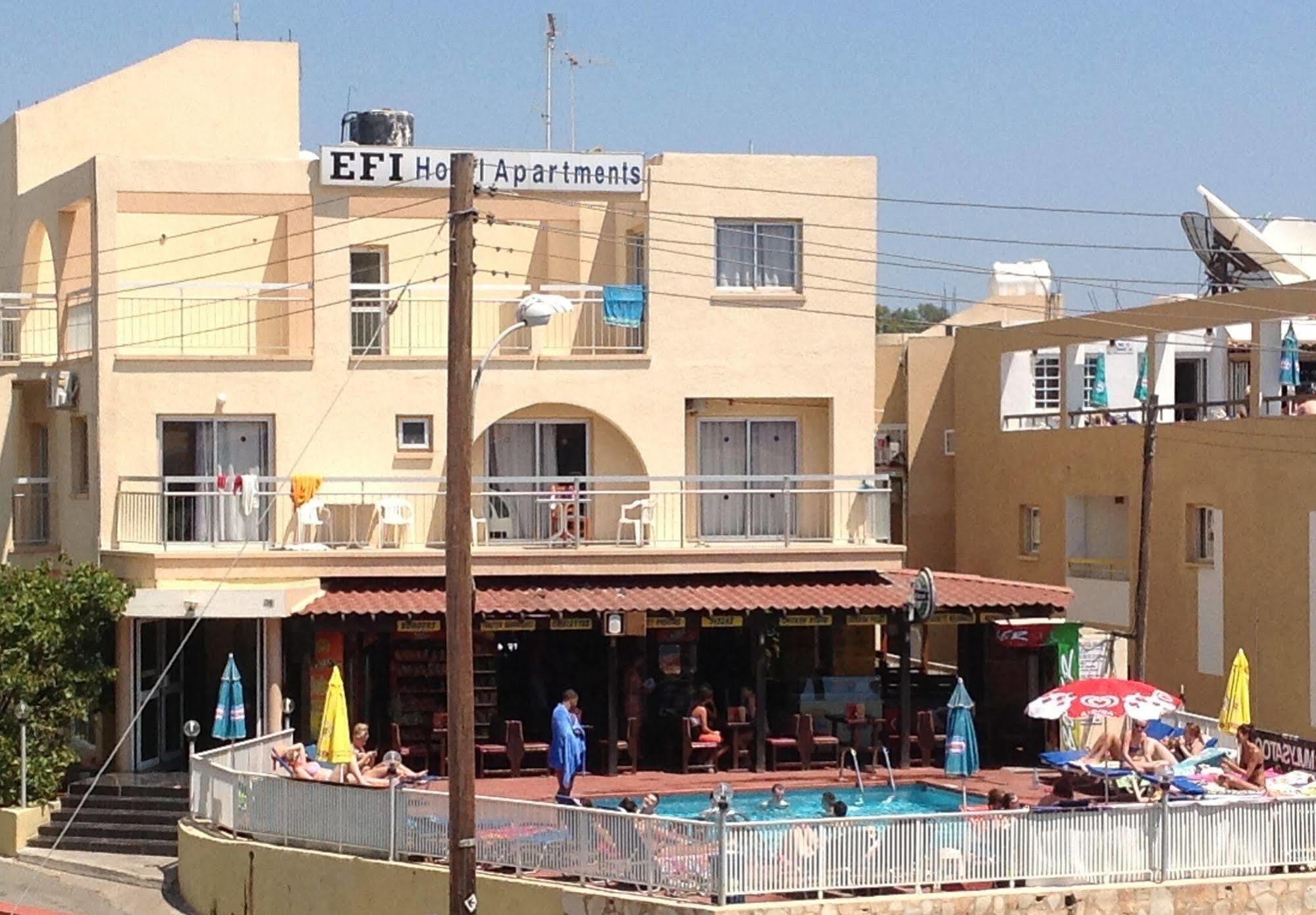 Efi Hotel Apts Ayia Napa Bagian luar foto